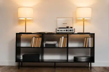Professional carpenter providing bookshelf and cabinet repair and installation services in Delhi NCR
